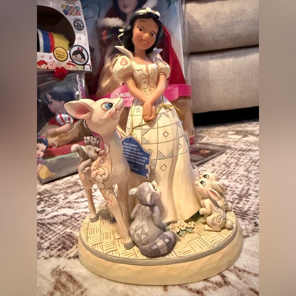 Disney Princess Cream Figurine with Forest Animals